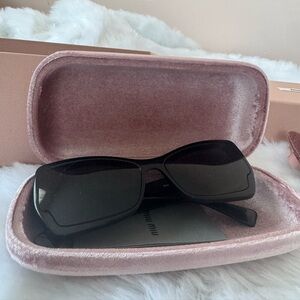 Miu Miu Elegant Black Sunglasses